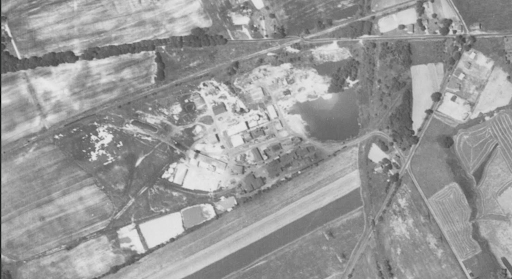 Historic photo of the Foote Mineral site during active operation.